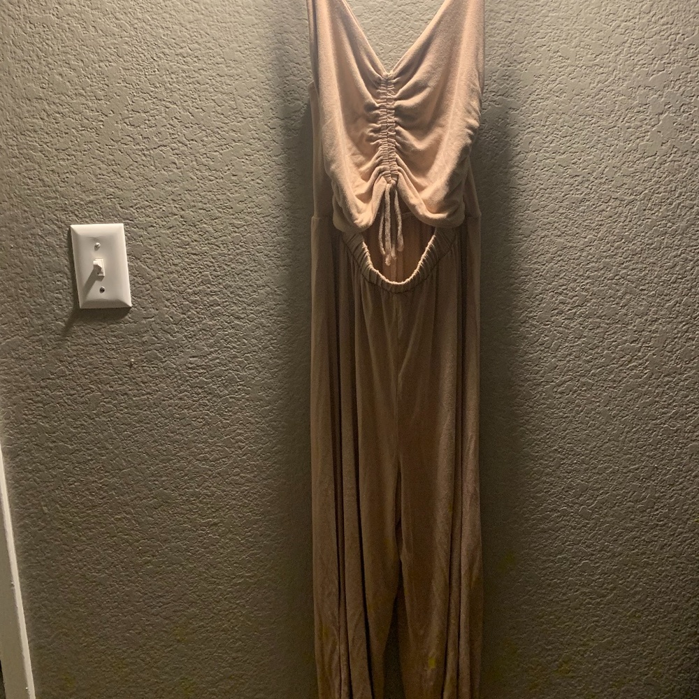 Tan Jumpsuit